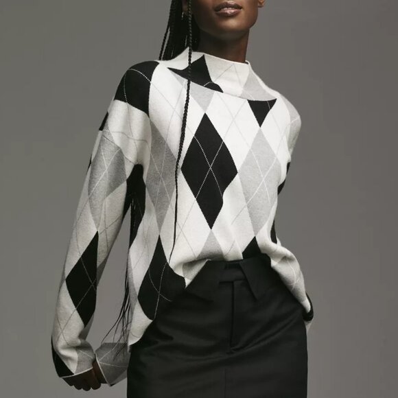 Anthropologie The Carys Mock-Neck Sweater by Maeve